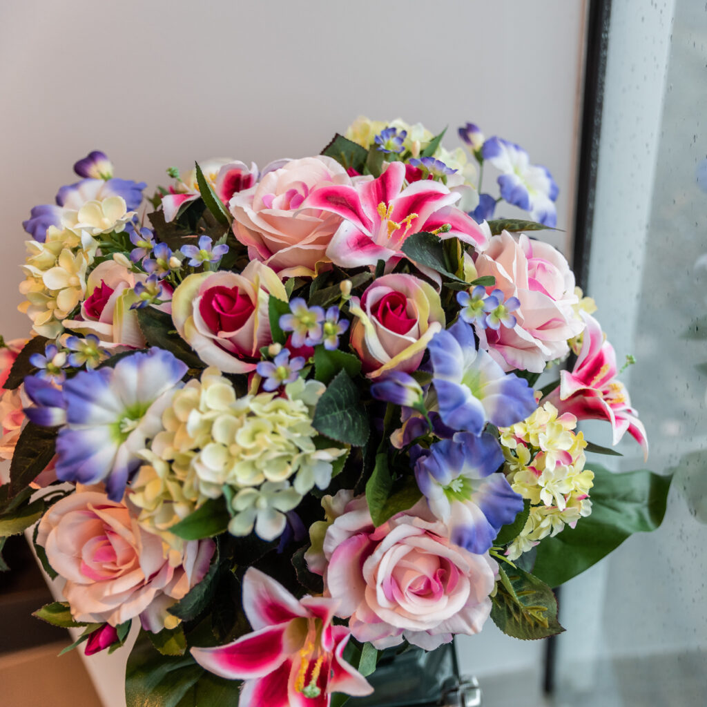 bouquet de fleurs multicouleur